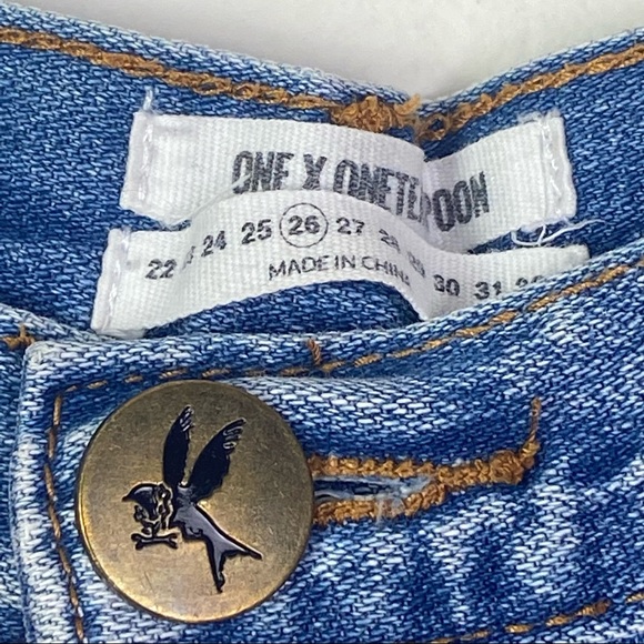 One By One Teaspoon Awesome Baggies Distressed Destroyed Blue Jeans - Picture 4 of 8